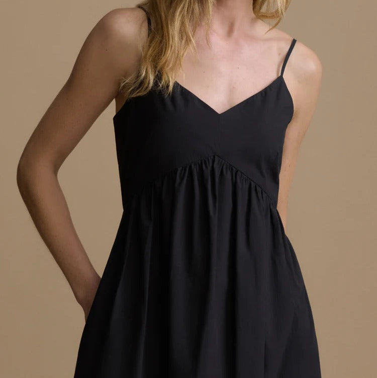 V Neck Cut Out Embroidered Camisole Maxi Dress